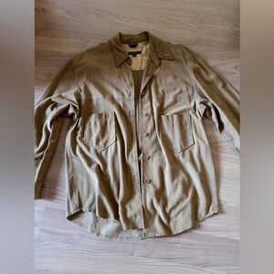 Tan suede shirt